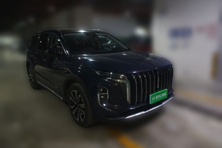 Used Hongqi HS7 2023 2.0T Automatic All-Wheel-Drive Flagship Edition Six Seats Front Right 45 Deg