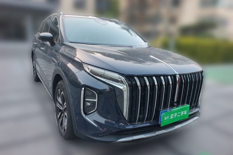 Used Hongqi HS7 2023 2.0T Automatic All-Wheel-Drive Flagship Edition Six Seats Front Right 45 Deg
