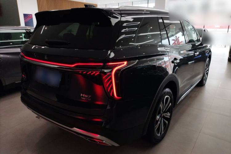 Used Hongqi HS7 2023 2.0T Automatic All-Wheel-Drive Flagship Edition Six Seats Rear Right 45 Deg