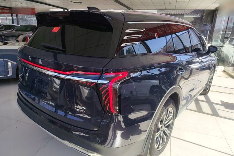 Used Hongqi HS7 2023 2.0T Automatic All-Wheel-Drive Flagship Edition Six Seats Rear Right 45 Deg