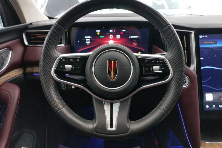 Used Hongqi HS7 2023 2.0T Automatic All-Wheel-Drive Flagship Edition Six Seats Steering Wheel