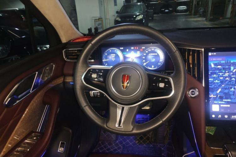 Used Hongqi HS7 2023 2.0T Automatic All-Wheel-Drive Flagship Edition Six Seats Steering Wheel