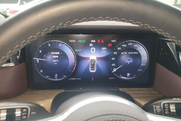 Used Hongqi HS7 2023 2.0T Automatic All-Wheel-Drive Flagship Edition Six Seats Instrument Cluster