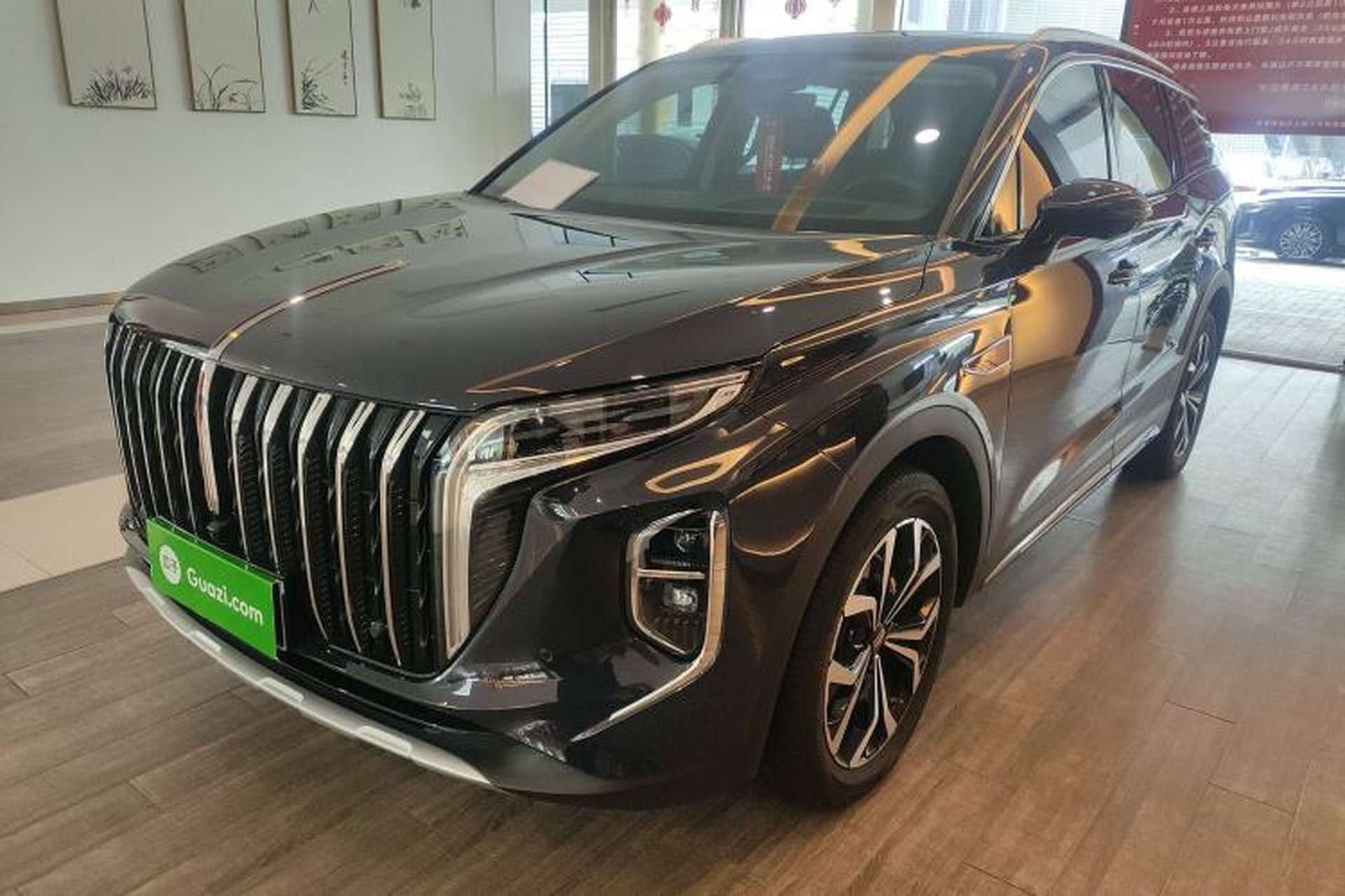 Used Hongqi HS7 2023 2.0T Automatic All-Wheel Drive Flagship Edition 7 Seats Front Left 45 Deg