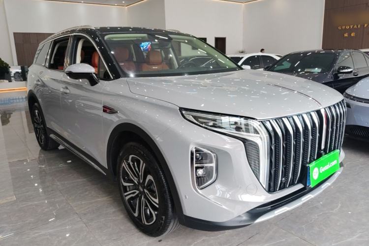 Used Hongqi HS7 2023 2.0T Automatic All-Wheel Drive Flagship Edition 7 Seats Front Right 45 Deg