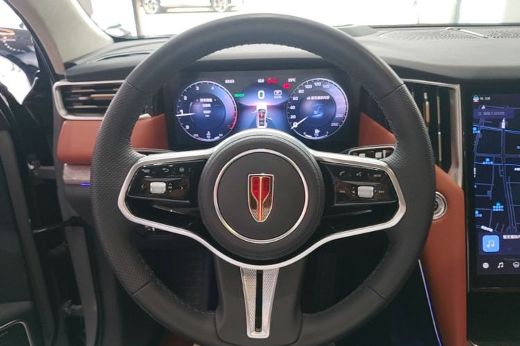 Used Hongqi HS7 2023 2.0T Automatic All-Wheel Drive Flagship Edition 7 Seats Steering Wheel