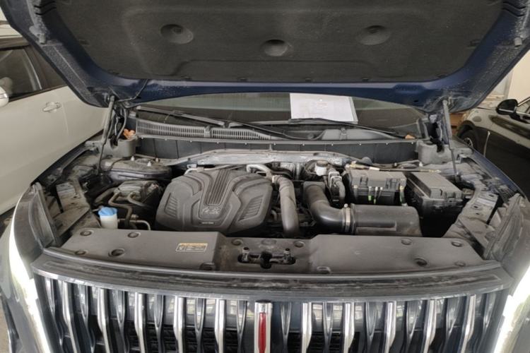 Used Hongqi HS7 2023 2.0T Automatic All-Wheel Drive Flagship Edition Six Seats Engine Bay