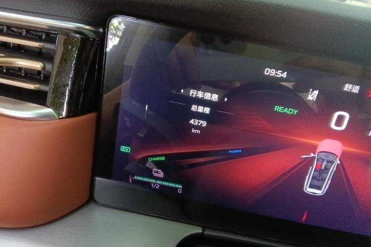 Used Hongqi HS7 PHEV 2024 2.0T PHEV Four-Wheel Drive Flagship Edition 6 Seats Odometer Close Up
