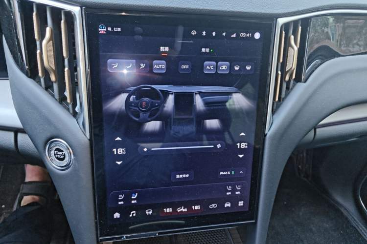 Used Hongqi HS7 PHEV 2024 2.0T PHEV Four-Wheel Drive Flagship Edition 6 Seats Audio And AC Panel