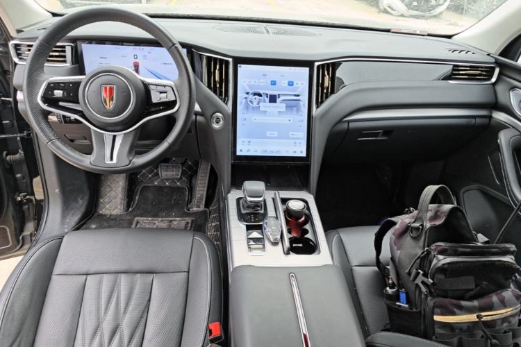 Used Hongqi HS7 PHEV 2024 2.0T PHEV Four-Wheel Drive Flagship Edition 7 Seats Center Console