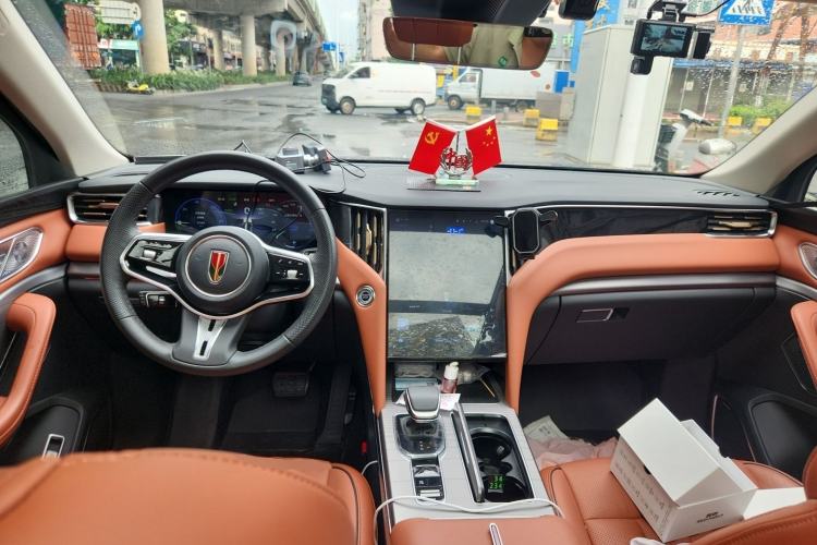 Used Hongqi HS7 PHEV 2024 2.0T PHEV Two-Wheel Drive Flagship Edition 6 Seats Center Console
