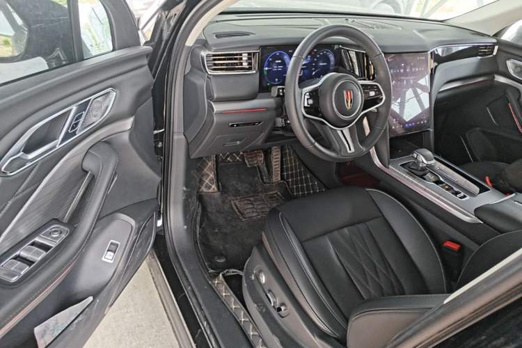 Used Hongqi HS7 PHEV 2024 2.0T PHEV Four-Wheel Drive Flagship Edition 7 Seats Driver Seat