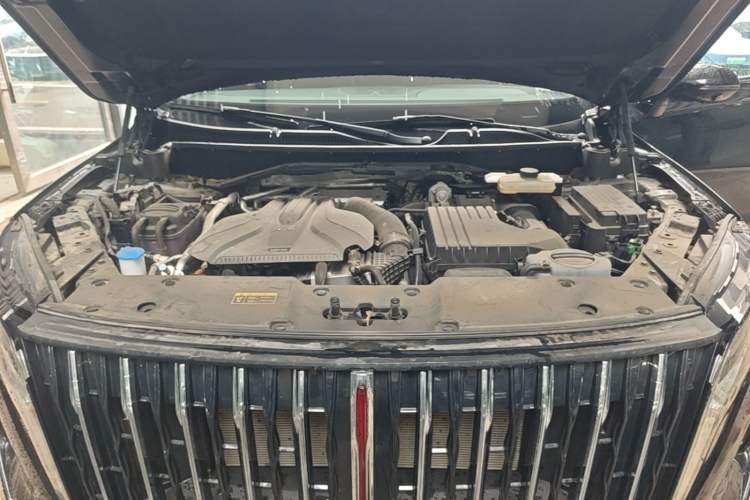 Used Hongqi HS7 PHEV 2024 2.0T PHEV Four-Wheel Drive Flagship Edition 7 Seats Engine Bay