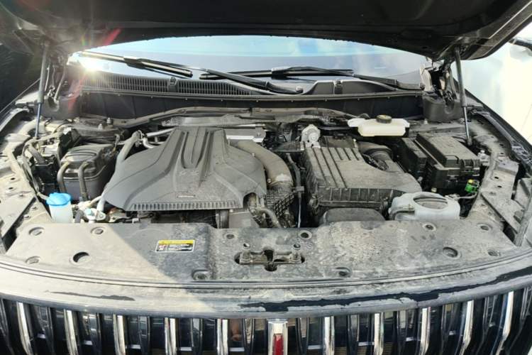 Used Hongqi HS7 PHEV 2024 2.0T PHEV Four-Wheel-Drive Flagship Edition 6 Seats Engine Bay