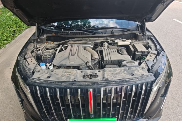 Used Hongqi HS7 PHEV 2024 2.0T PHEV Four-Wheel Drive Flagship Edition 7 Seats Engine Bay