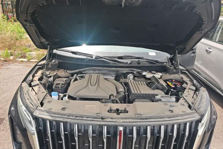 Used Hongqi HS7 PHEV 2024 2.0T PHEV Four-Wheel Drive Flagship Edition 6 Seats Engine Bay