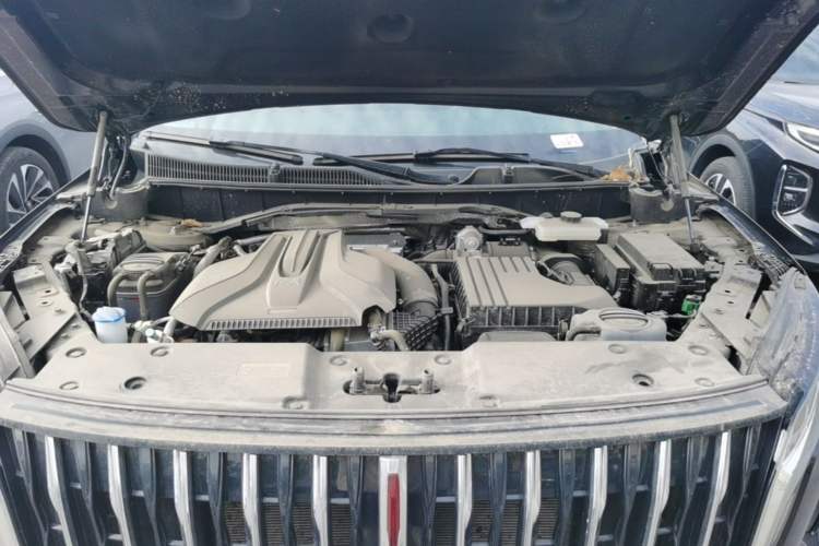Used Hongqi HS7 PHEV 2024 2.0T PHEV Four-Wheel Drive Flagship Edition 7 Seats Engine Bay