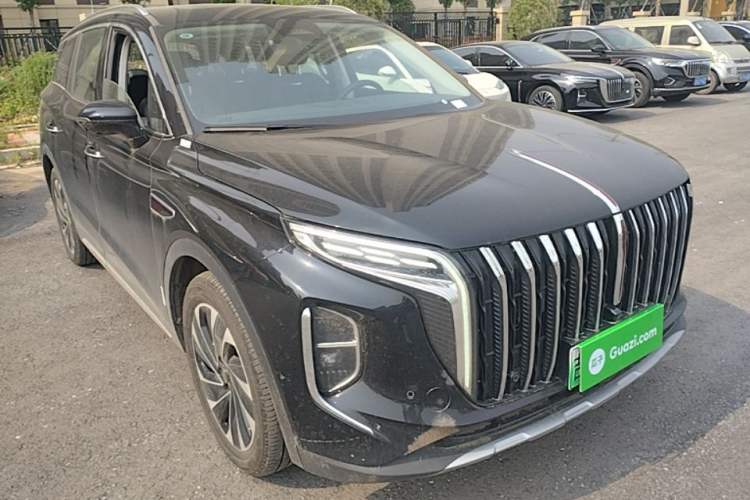 Used Hongqi HS7 PHEV 2024 2.0T PHEV Four-Wheel Drive Flagship Edition 7 Seats Front Right 45 Deg