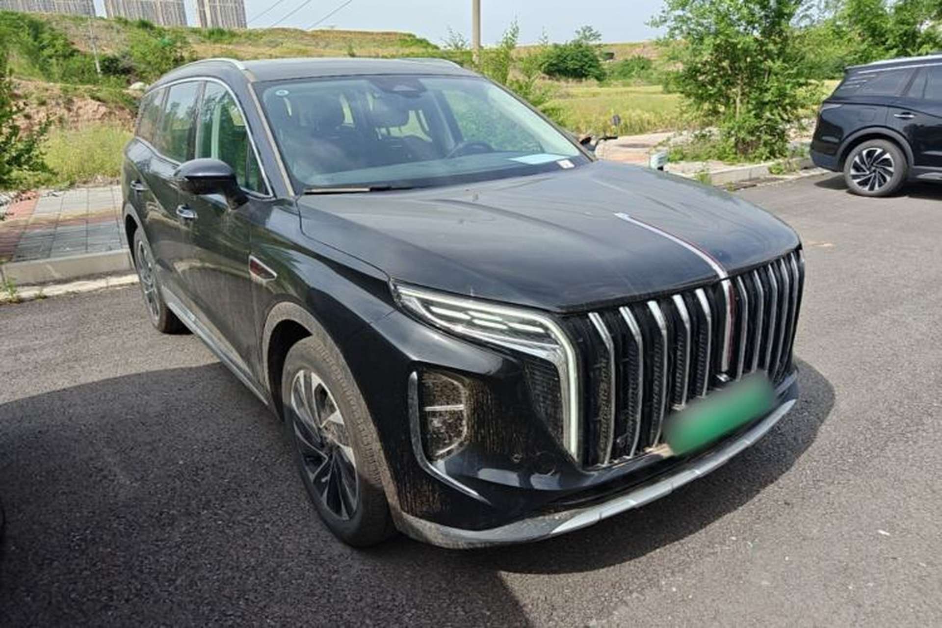 Used Hongqi HS7 PHEV 2024 2.0T PHEV Four-Wheel Drive Flagship Edition 7 Seats Front Right 45 Deg