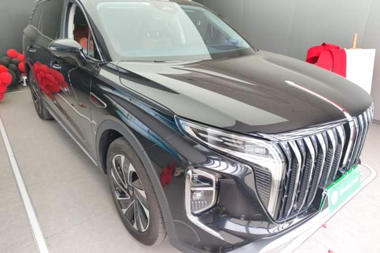 Used Hongqi HS7 PHEV 2024 2.0T PHEV Four-Wheel-Drive Flagship Edition 6 Seats Front Right 45 Deg