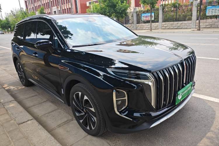 Used Hongqi HS7 PHEV 2024 2.0T PHEV Four-Wheel Drive Flagship Edition 7 Seats Front Right 45 Deg