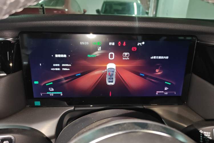 Used Hongqi HS7 PHEV 2024 2.0T PHEV Two-Wheel Drive Flagship Edition 6 Seats Instrument Cluster