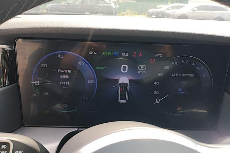 Used Hongqi HS7 PHEV 2024 2.0T PHEV Four-Wheel Drive Flagship Edition 7 Seats Instrument Cluster