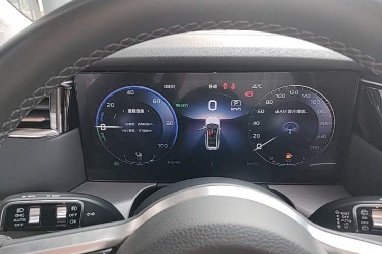 Used Hongqi HS7 PHEV 2024 2.0T PHEV Four-Wheel Drive Flagship Edition 6 Seats Instrument Cluster