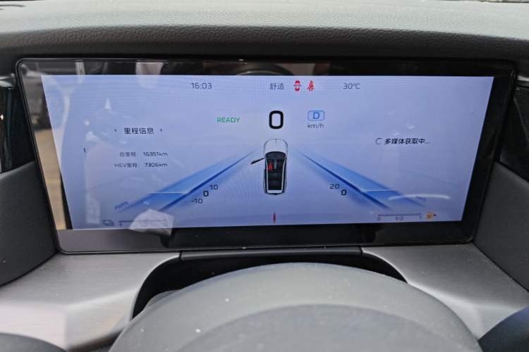 Used Hongqi HS7 PHEV 2024 2.0T PHEV Four-Wheel Drive Flagship Edition 7 Seats Instrument Cluster