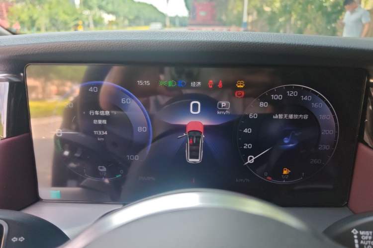 Used Hongqi HS7 PHEV 2024 2.0T PHEV Four-Wheel Drive Flagship Edition 7 Seats Instrument Cluster