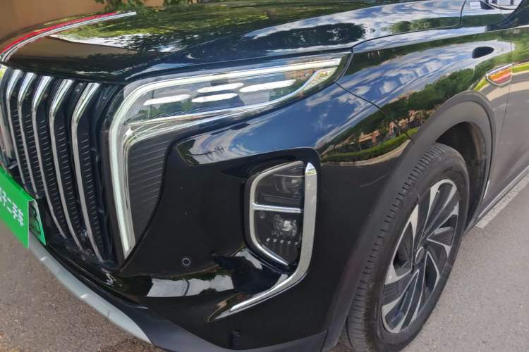 Used Hongqi HS7 PHEV 2024 2.0T PHEV Four-Wheel Drive Flagship Edition 7 Seats Left Front Headlight