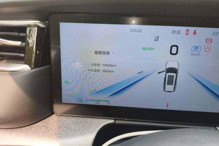 Used Hongqi HS7 PHEV 2024 2.0T PHEV Four-Wheel Drive Flagship Edition 6 Seats Odometer Close Up