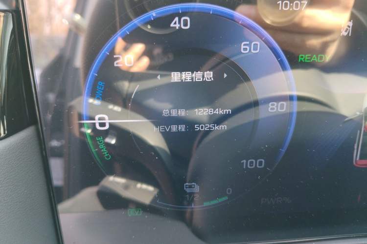 Used Hongqi HS7 PHEV 2024 2.0T PHEV Four-Wheel Drive Flagship Edition 7 Seats Odometer Close Up