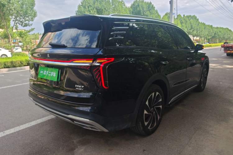 Used Hongqi HS7 PHEV 2024 2.0T PHEV Four-Wheel Drive Flagship Edition 7 Seats Rear Right 45 Deg