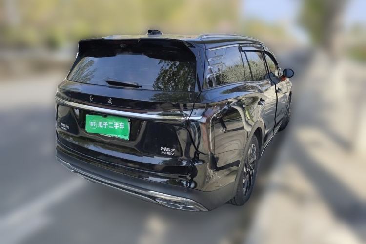 Used Hongqi HS7 PHEV 2024 2.0T PHEV Four-Wheel Drive Flagship Edition 7 Seats Rear Right 45 Deg