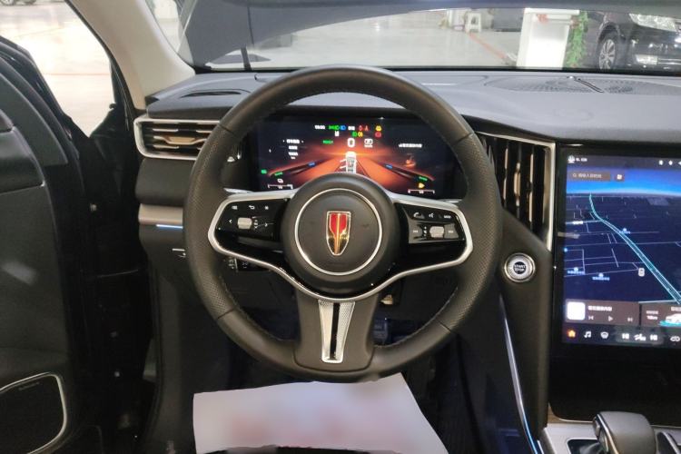 Used Hongqi HS7 PHEV 2024 2.0T PHEV Two-Wheel Drive Flagship Edition 7 Seats Steering Wheel