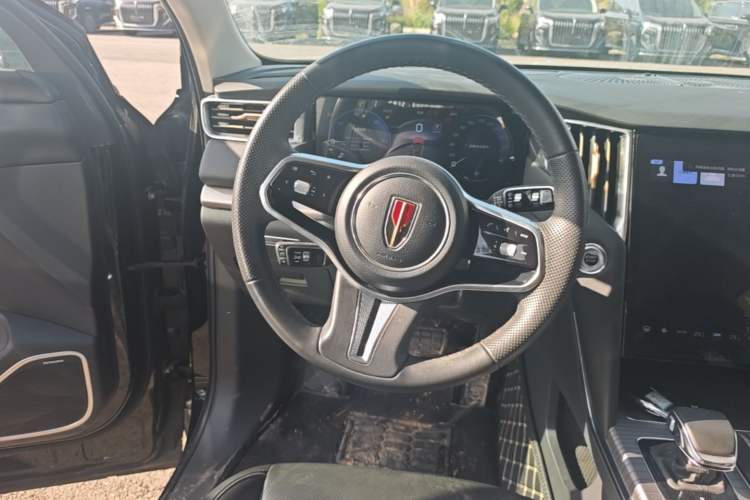 Used Hongqi HS7 PHEV 2024 2.0T PHEV Four-Wheel Drive Flagship Edition 7 Seats Steering Wheel