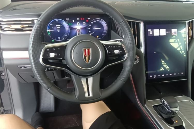 Used Hongqi HS7 PHEV 2024 2.0T PHEV Four-Wheel Drive Flagship Edition 7 Seats Steering Wheel