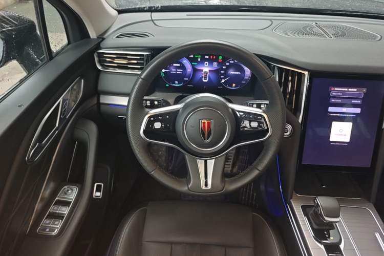 Used Hongqi HS7 PHEV 2024 2.0T PHEV Four-Wheel Drive Flagship Edition 7 Seats Steering Wheel