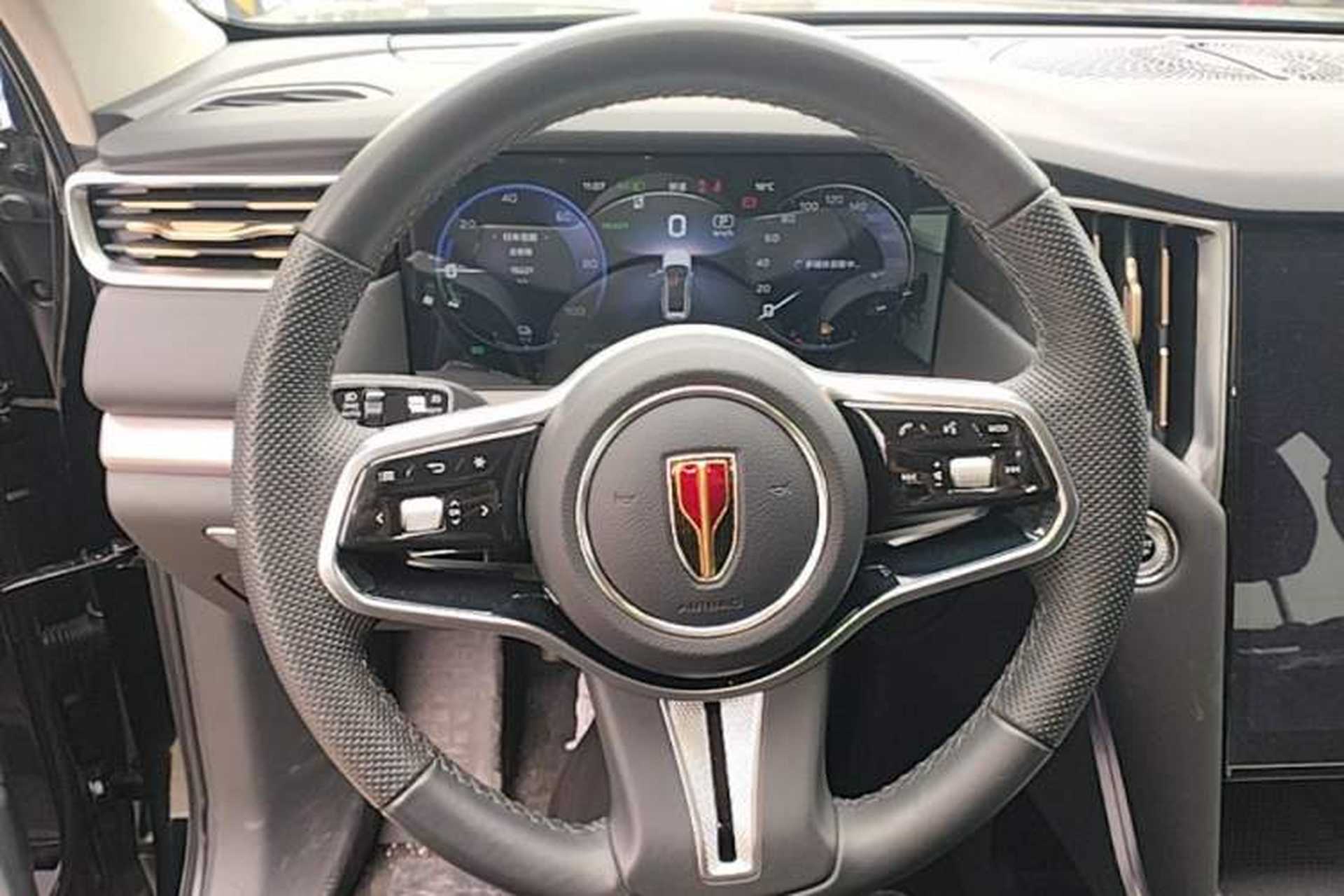Used Hongqi HS7 PHEV 2024 2.0T PHEV Four-Wheel Drive Flagship Edition 6 Seats Steering Wheel