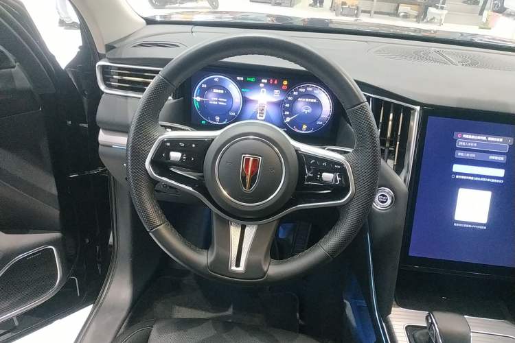Used Hongqi HS7 PHEV 2024 2.0T PHEV Four-Wheel Drive Flagship Edition 6 Seats Steering Wheel