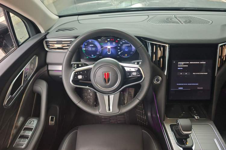 Used Hongqi HS7 PHEV 2024 2.0T PHEV Four-Wheel Drive Flagship Edition 6 Seats Steering Wheel