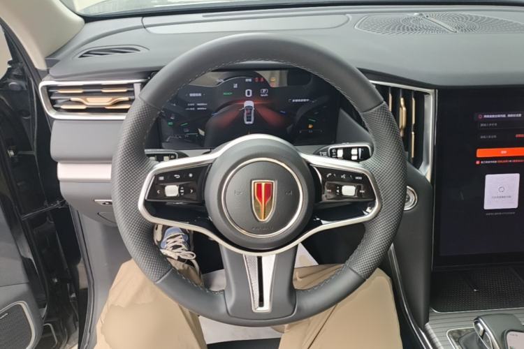 Used Hongqi HS7 PHEV 2024 2.0T PHEV Four-Wheel Drive Flagship Edition 7 Seats Steering Wheel