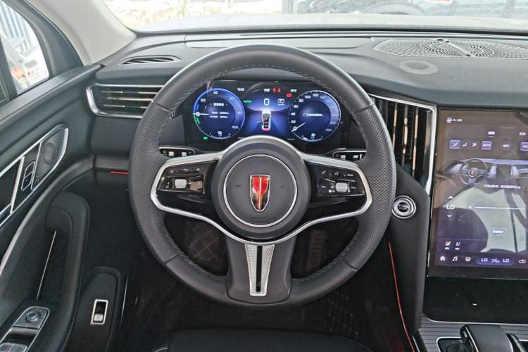 Used Hongqi HS7 PHEV 2024 2.0T PHEV Four-Wheel Drive Flagship Edition 7 Seats Steering Wheel