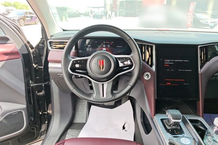 Used Hongqi HS7 PHEV 2024 2.0T PHEV Four-Wheel Drive Flagship Edition 6 Seats Steering Wheel