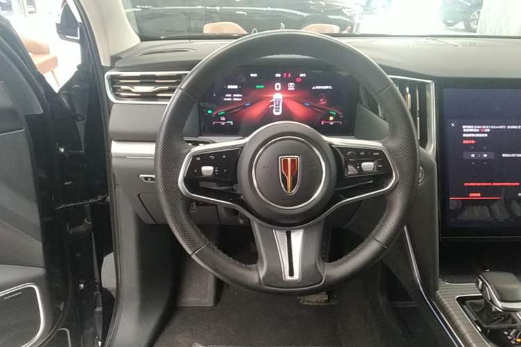 Used Hongqi HS7 PHEV 2024 2.0T PHEV Four-Wheel Drive Flagship Edition 7 Seats Steering Wheel