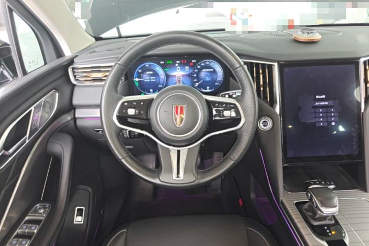 Used Hongqi HS7 PHEV 2024 2.0T PHEV Four-Wheel Drive Flagship Edition 6 Seats Steering Wheel