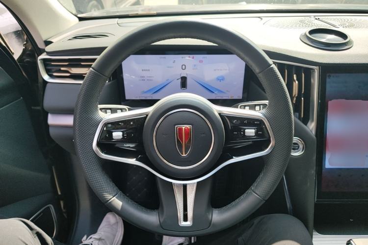 Used Hongqi HS7 PHEV 2024 2.0T PHEV Four-Wheel Drive Flagship Edition 6 Seats Steering Wheel