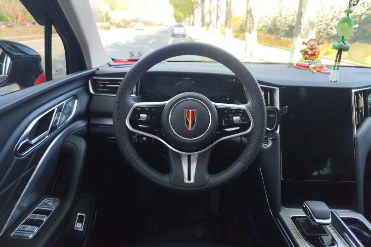 Used Hongqi HS7 PHEV 2024 2.0T PHEV Four-Wheel Drive Flagship Edition 7 Seats Steering Wheel