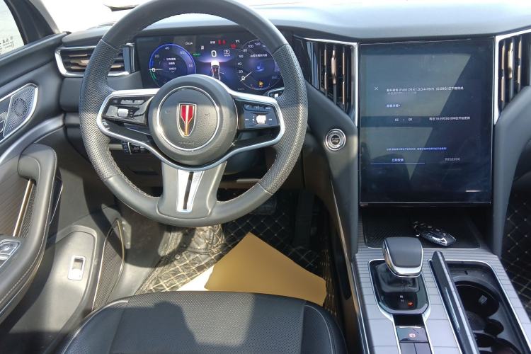 Used Hongqi HS7 PHEV 2024 2.0T PHEV Four-Wheel Drive Flagship Edition 6 Seats Steering Wheel